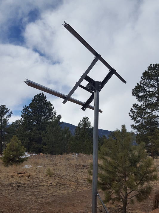 Complete V2.0 Eagle Solar Rack + 87" Aluminum Mounting Rail Kit